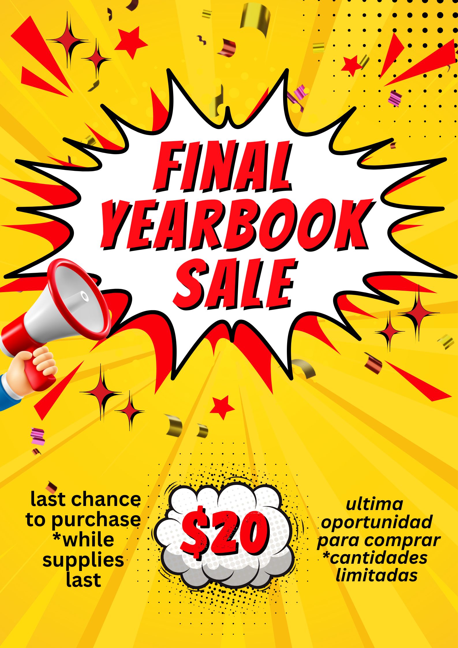 Get your yearbook now before they're gone
